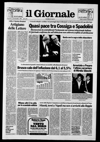 Il giornale : quotidiano del mattino